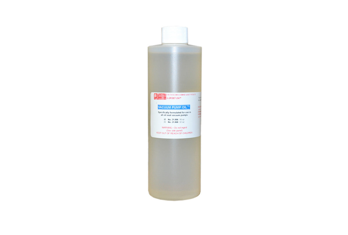 Grobet USA® 21.806 Vacuum Pump Oil, 16 Oz. Bottle, EA