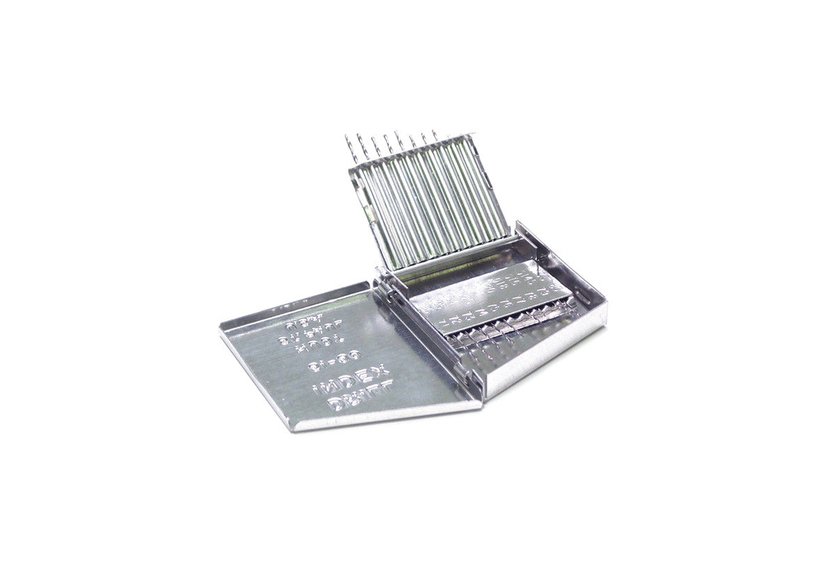 Grobet USA® 28.501 Drill Set, Mascot Brand, 20 Pc. In Metal Case, Sizes 61 To 80, EA