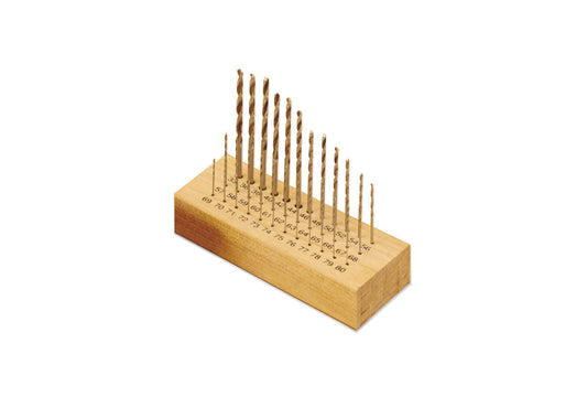 Grobet USA® 28.504 Drill Set, Mascot Brand, 36 Pc. In Wood Box, Sizes 33 To 80, EA