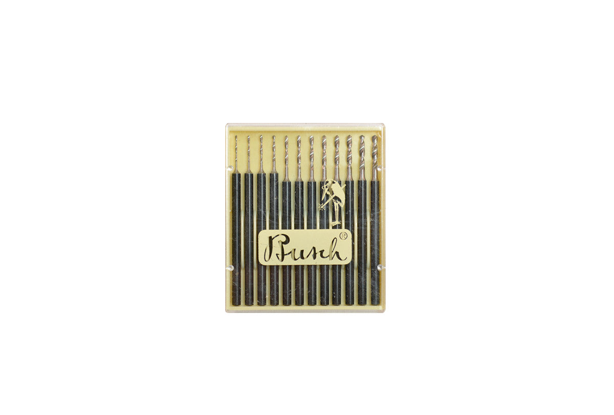 Grobet USA® 28.632 Busch Drill, Set Of 12, High Speed Steel, Fig. 203Hss, EA