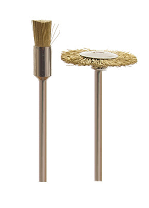 Foredom A-MB6 Mtd Brush,Wheel,Brass, 3/32Shk
