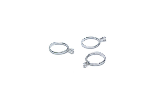 Grobet USA® 35.102 Stone Display Slvr Long Prong, EA