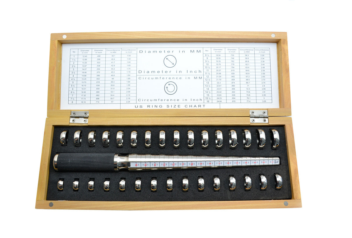 Grobet USA® 35.305 Deluxe Ring Gauge Kit, EA