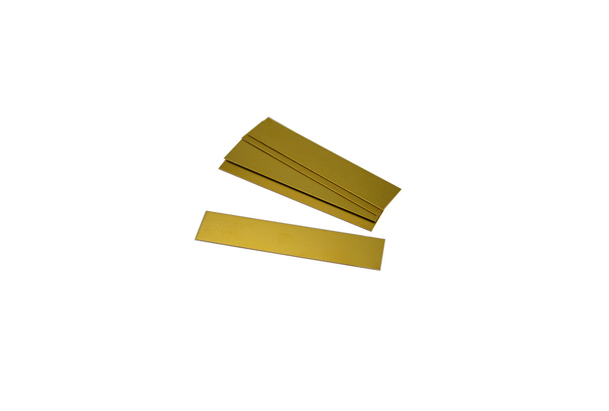Grobet USA® 36.01556 Brass Plate For Engraving, Pack Of 12, EA