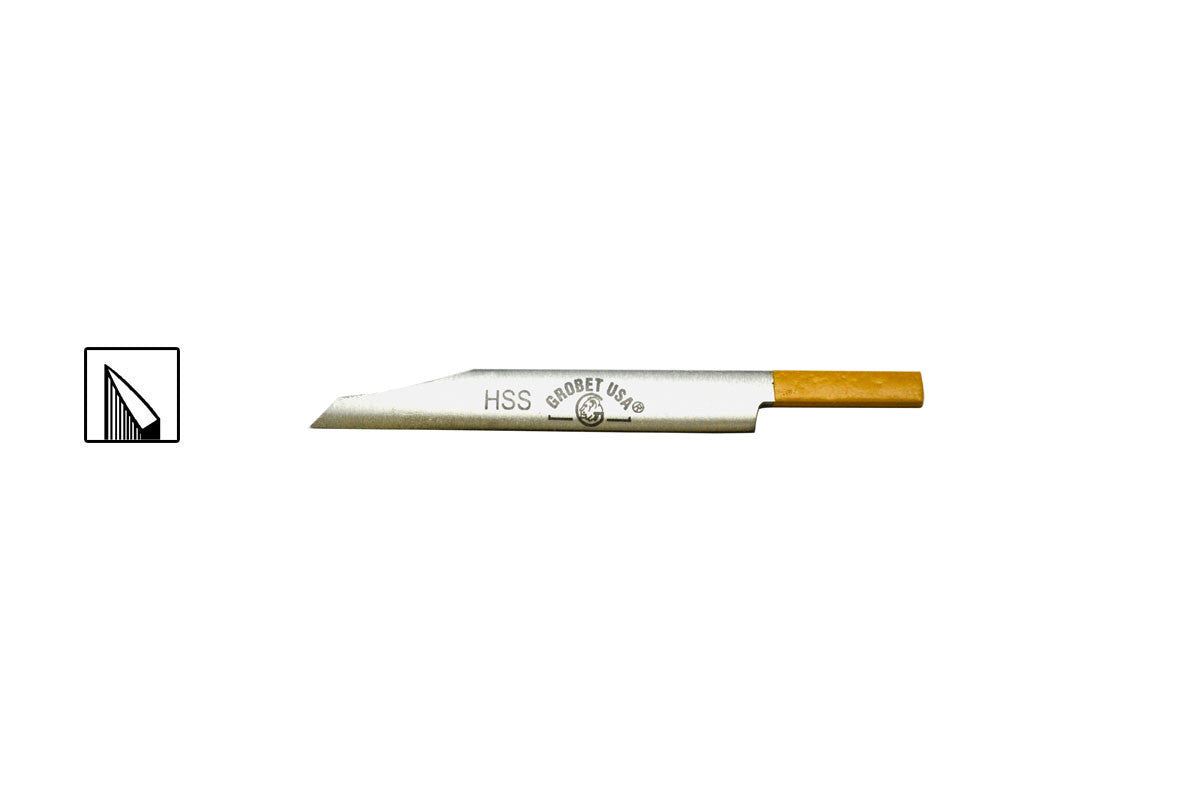 Grobet USA® 36.327 Grobet High Speed Steel Pre-Shaped Graver, Onglette 5/0, EA