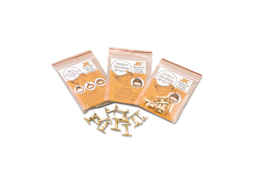 Grobet USA® 38.41 Ring Guards With Bridge Support, School-White Lg, 1 DZ