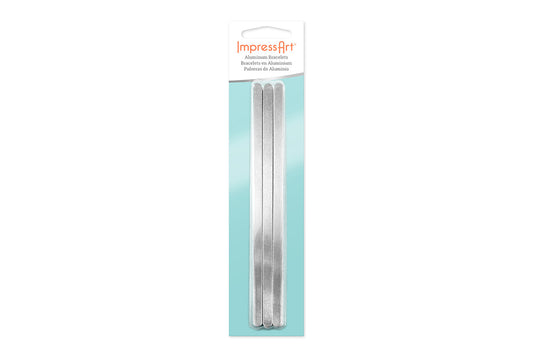 Grobet USA® 41.454 Bracelet Stamping Blanks, Aluminum 14G, 6″ X 1/4″, EA