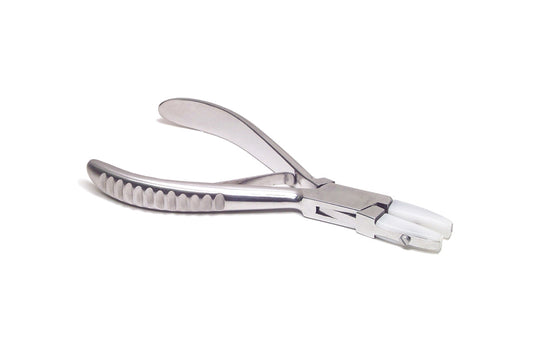 Grobet USA® 46.5767P Flat Wide Nylon Jaw Straightening Pliers, EA