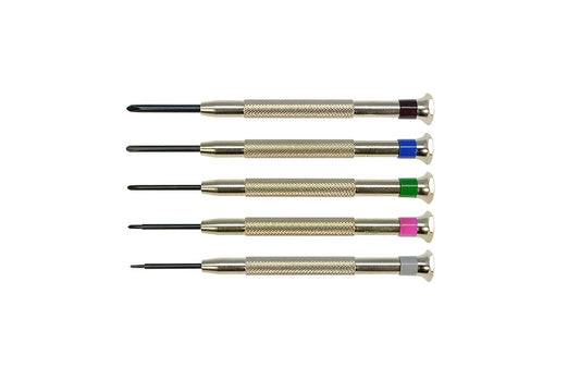 Grobet USA® 52.072 Set Of Five Phillips Screwdrivers, EA