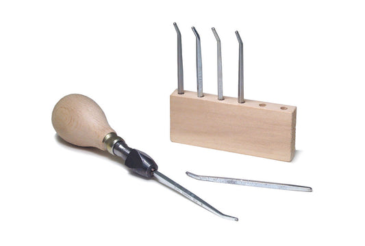 Grobet USA® 53.021 Millgrain Tools With Handle, EA
