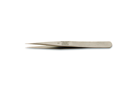 Grobet USA® 57.0651 Tweezers, Pattern No. 1, EA