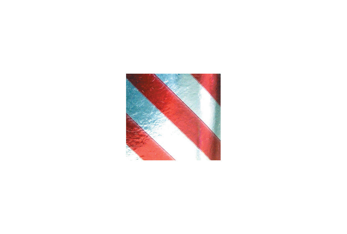 Grobet USA® 61.08304 Foil Paper-Lg Red & Sil Stripe, EA