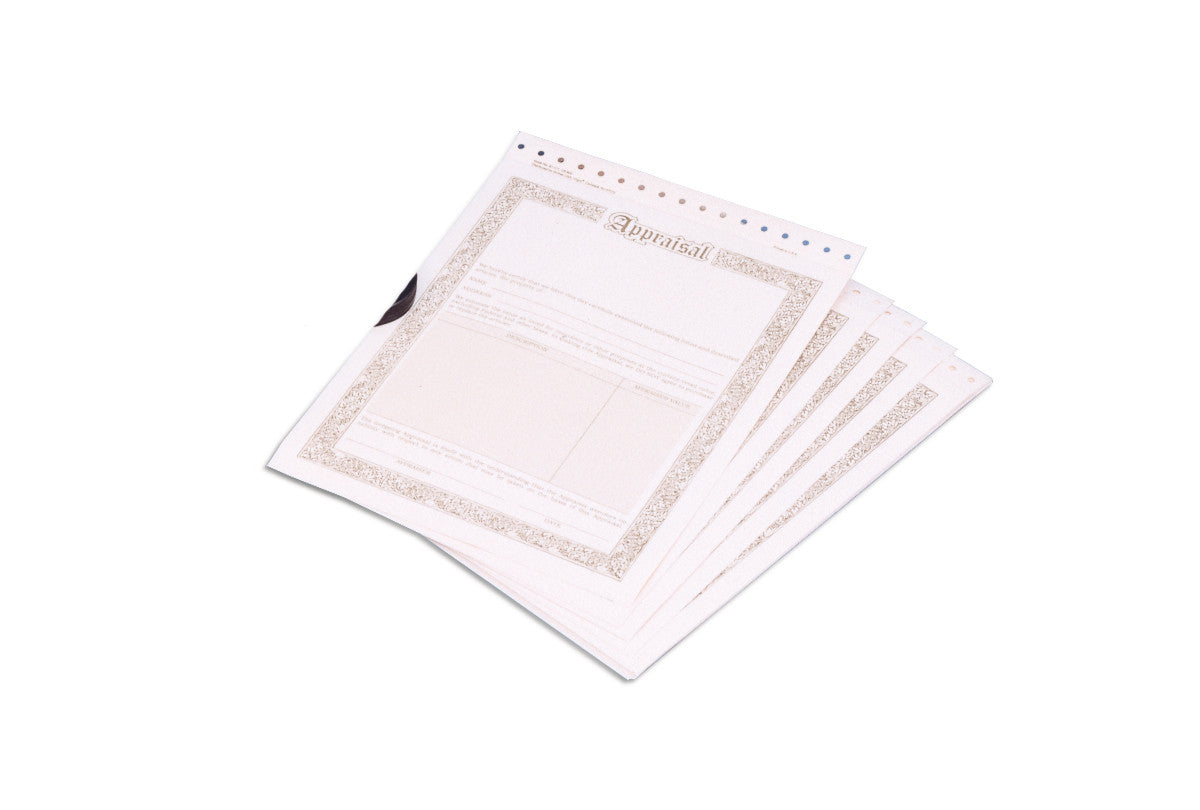 Grobet USA® 61.171 Appraisal Forms/ Pkg Of 50, EA