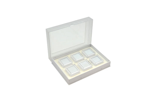 Grobet USA® 61.465 Gem Tray With 6 Boxes, White, EA