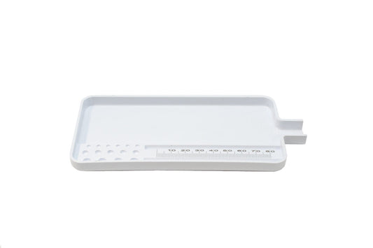Grobet USA® 61.471 Sorting Tray With Neck, White, EA