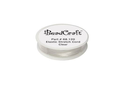 Grobet USA® 68.122 Elastic Stretch Cord, ClEAr, 1.0Mm X 25M, EA