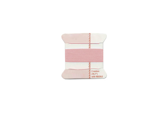 Grobet USA® 68.173 Silk BEAding Card, Pale Pink, Size 4, EA