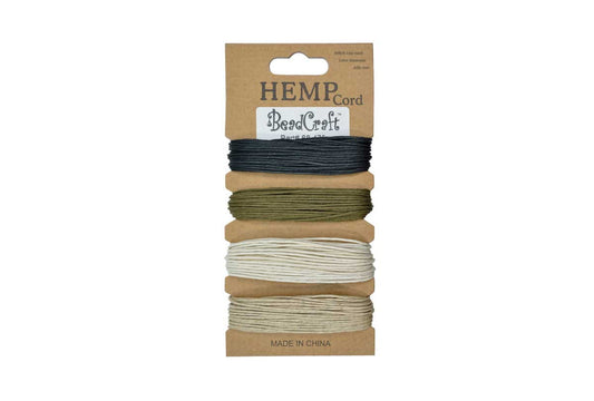 Grobet USA® 68.475 Hemp ThrEAd Set: Black, White, Brown, Tan, EA