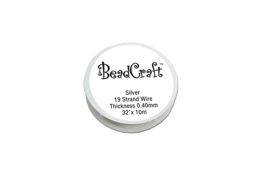 Grobet USA® 68.522 19 Strand Wire, 0.60Mm, Silver, EA