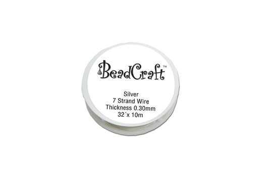 Grobet USA® 68.533 7 Strand Wire, 0.50Mm, Silver, EA