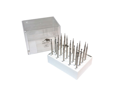 Grobet USA® 77.1099 Panther Burs, Set Of 24, Ball, Fig 1, EA