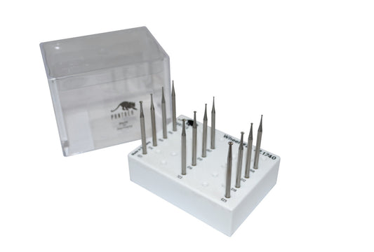 Grobet USA® 77.174 Panther Burs, Set Of 12, Wheel, Fig 2, EA