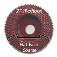 Foredom A-KB25627 2" Typhoon, Flat Disc, Fine, 3/8 Arbor Hole