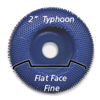 Foredom A-KB25629 2" Typhoon, Round Face, Fine, 3/8 Arbor Hole