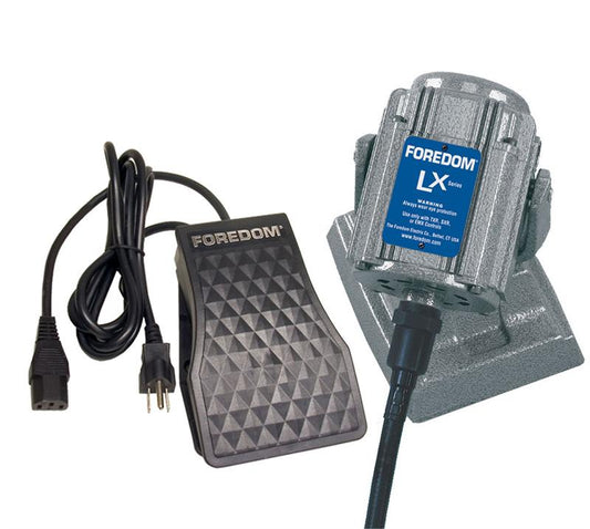 Foredom M.LXBH-EMX Lx Bench Motor W/Sq Drive, Dial Control, 115V