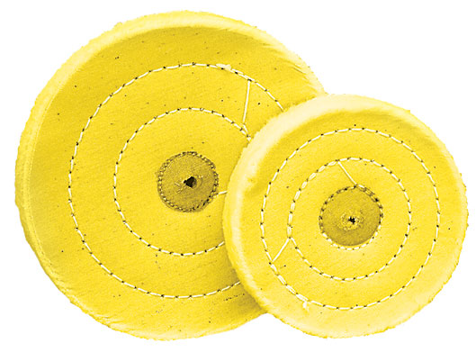 Foredom A-CBY43 Cotton Buff, Yellow Treated, 4, 30 Ply