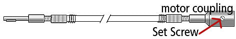 Foredom UA112-4 Set Screw, For Keytip Shaft And Non-Conductive Shafts, 4 Pk