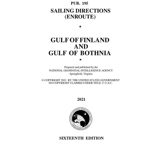 Paradise Clay IHP_PUB195 PUB 195 Sailing Directions Enroute: Gulf of Finland and Gulf of Bothnia (CURRENT EDITION) - Book