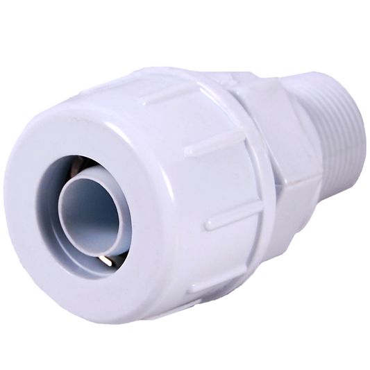 Legend Valves 204-214 3/4" PVC Push-Fit x MNPT Pipe to Tube Adapter