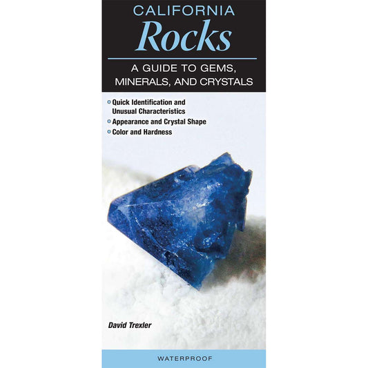 Paradise Clay QRP029 California Rocks: A Guide to Gems, Minerals & Crystals - Folding Pocket Guide