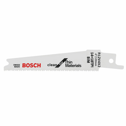 Bosch R12V4X2 4" 14+18Tpi Recip Blade 5Pk