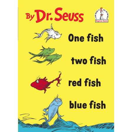 Paradise Clay RAN244 One Fish, Two Fish, Red Fish, Blue Fish - Hardcover Book