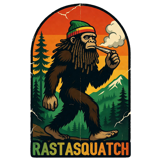 Paradise Clay IHS-10P-094 Rastasquatch - Vinyl Sticker (10 Pack)