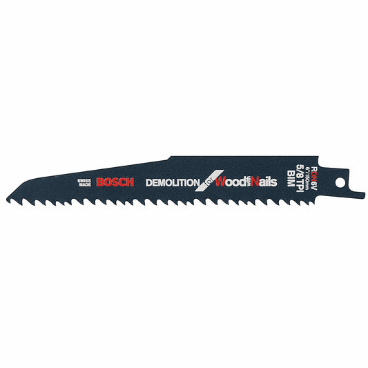 Bosch RDN6V 6" 5/8T Demo Recip Blade 5Pk Pch