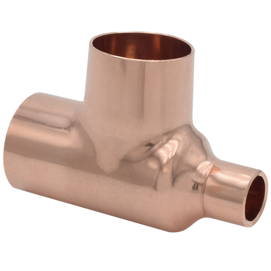 Legend Valves 450-180 3/8" x 3/8" x 1/4" Wrot Copper Reducing Tee