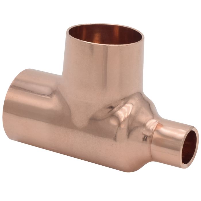Legend Valves 450-326 4" x 2" x 4" Wrot Copper Reducing Tee