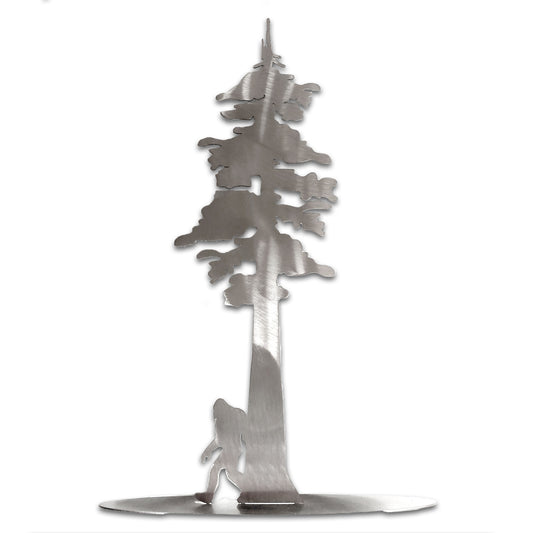 Paradise Clay SSS102 Stainless Steel Redwood Tree With Bigfoot Stand-Up