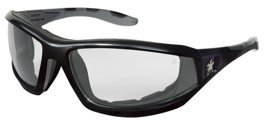 MCR Safety RP210AF Swagger® RP2 Series Black Safety Glasses with Clear Lenses UV-AF® Anti-Fog Coated Foam Lined (1 Pair)