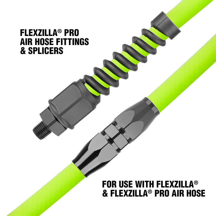FlexZilla RP900250S Pro Air Hose Reusable Fitting with Swivel, 1/4" Barb, 1/4" MNPT