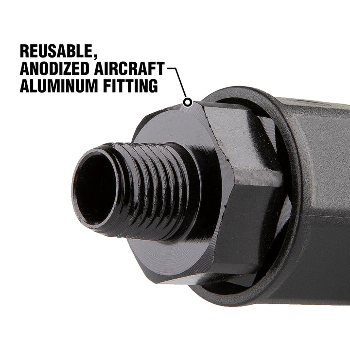 FlexZilla RP900500S Pro Air Hose Reusable Fitting with Swivel, 1/2" Barb, 3/8" MNPT