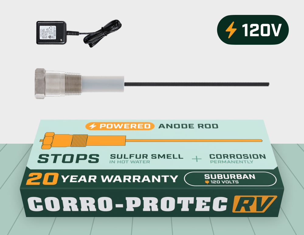 Corro-Protec 96395 120V RV Powered Anode Rod for Suburban and Mor-Flo