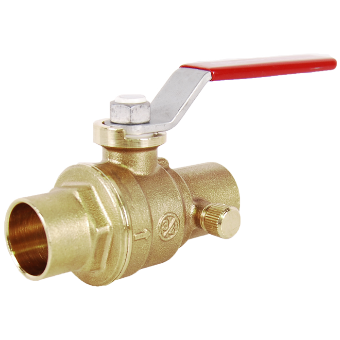 Legend Valves 101-513NL 1/2" No Lead Forged Brass Full Port Ball Valve with Drain
