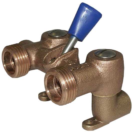 Legend Valves 111-134 1/2" Forged Brass Dual Outlet Washing Machine Valve