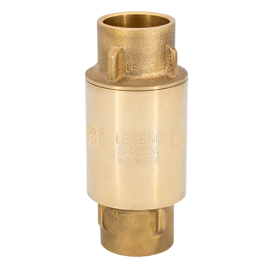 Legend Valves 105-414NL 3/4" S-450NL No Lead Brass In-Line Check Valve