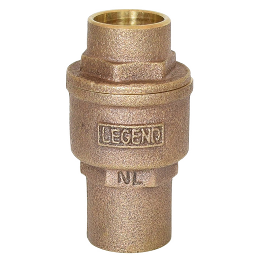 Legend Valves 105-464 3/4" Cast Bronze In-Line Spring Check Valve