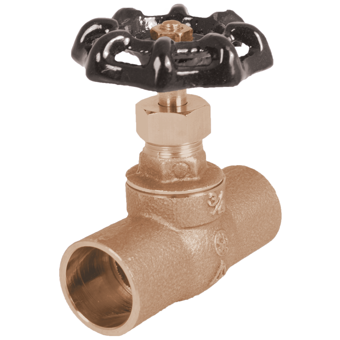Legend Valves 107-113NL 1/2" No Lead Cast Brass Straight Stop Valve